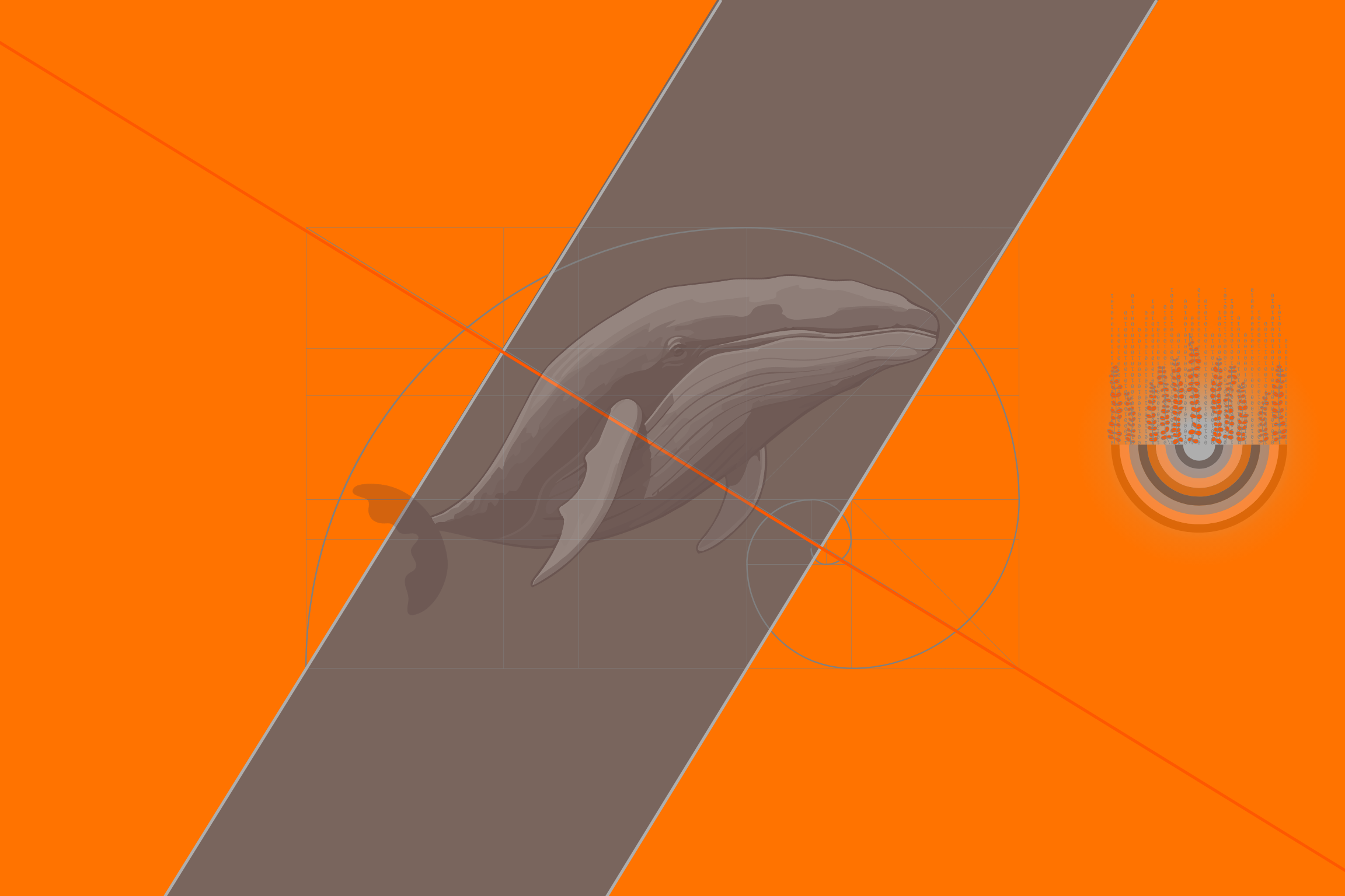 Abstract digital art - planet waveform